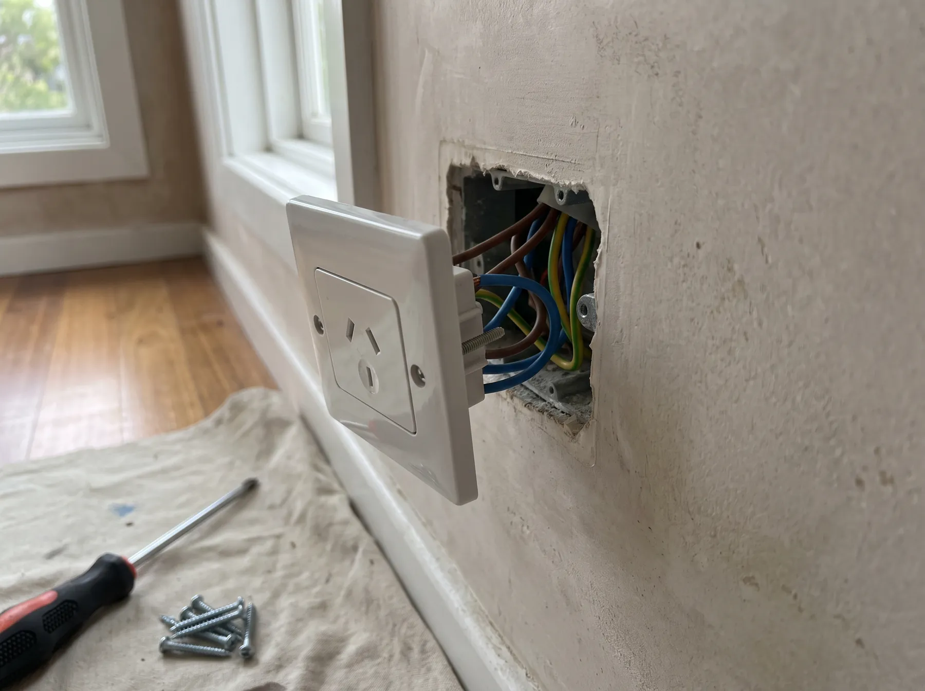 Outlet repair after a fault
